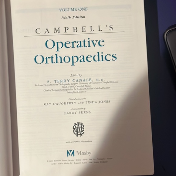 Campbell’s Operative Orthopedics Ninth Edition - VOL. 1 - Picture 4 of 6